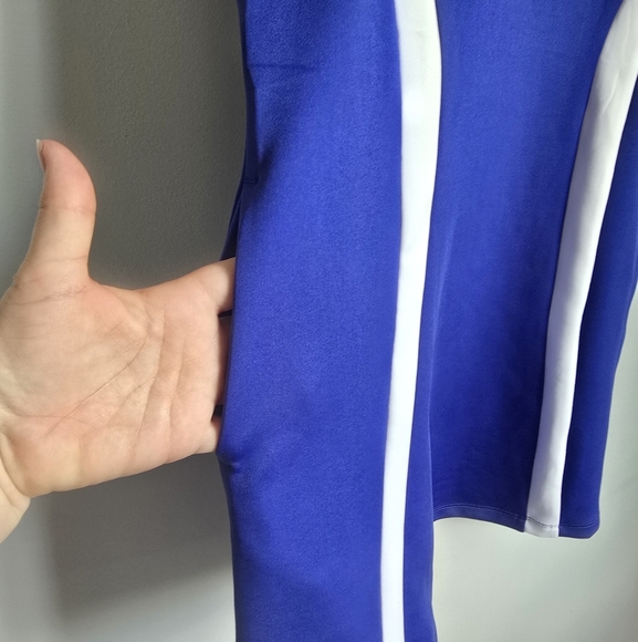 PGA Tour New, Blue Grand Slam Colorblock Sleeveless Flounce Golf Dress, SZ Small - Picture 4 of 9